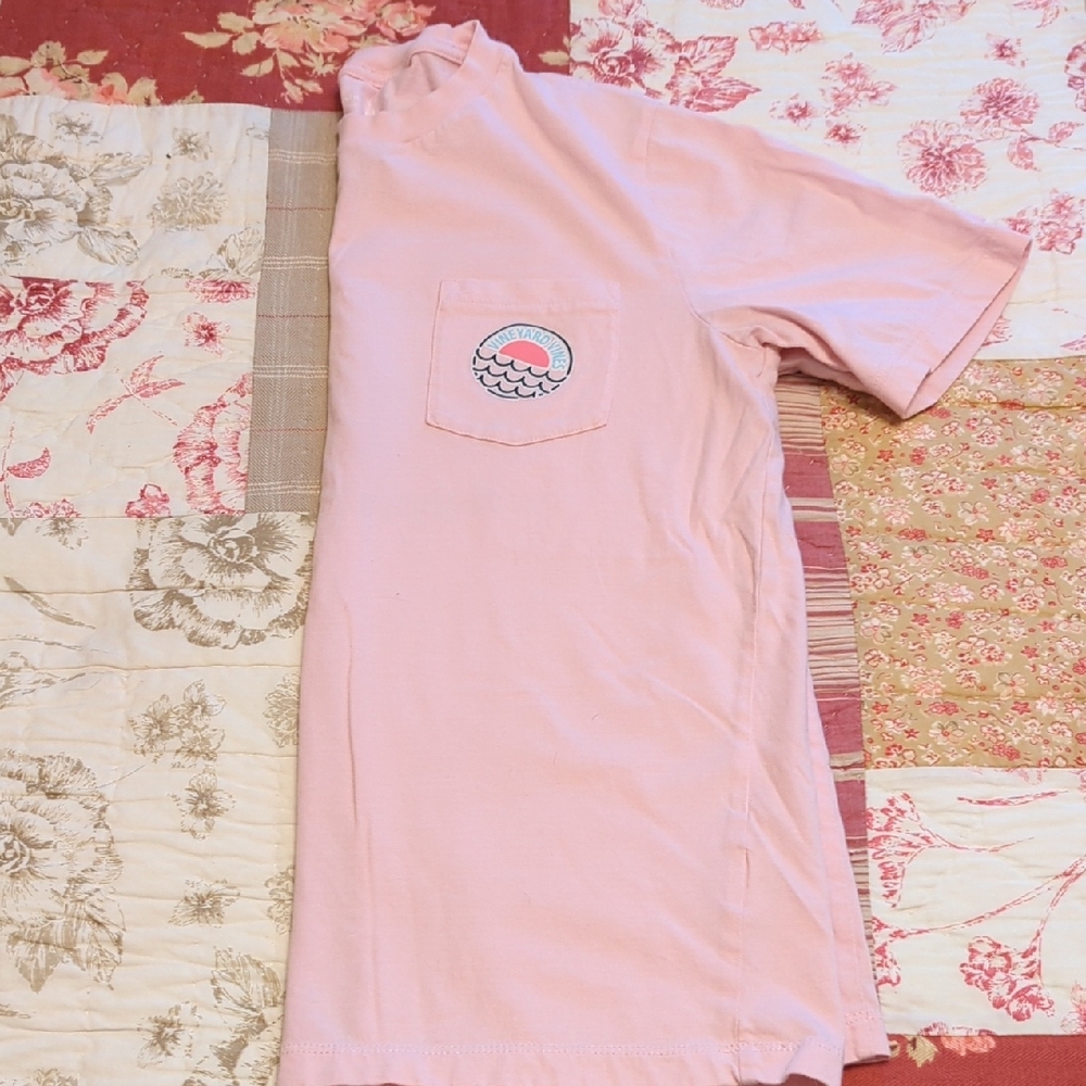 Vineyard Vines Light Pink Cotton Tee
